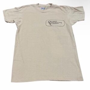 vintage construction company Hanes Light Tan Kids T-Shirt